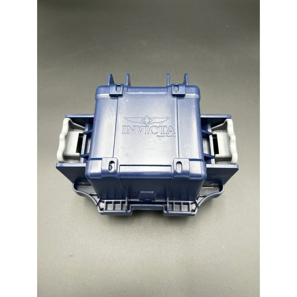 Invicta Limited Edition Impact Case Single Slot Watch Box Blue Plastic Rugged